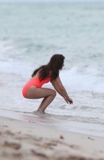 SHIRI APPLEBY in Swimsuit at a Beach in Miami 09/23/2017