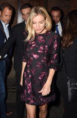 SIENNA MILLER Leaves Apollo Theatre in London 08/31/2017