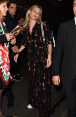 SIENNA MILLER Leaves Apollo Theatre in London 09/13/2017