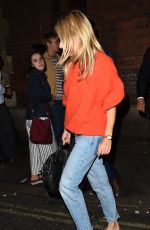 SIENNA MILLER Leaves Her Performance in Cat on a Hot Tin Roof in London 09/01/2017
