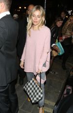 SIENNA MILLER Out and Aboout in London 09/28/2017