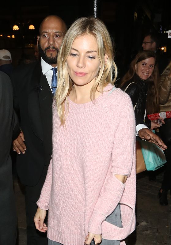 SIENNA MILLER Out and Aboout in London 09/28/2017