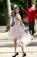 SOFIA CARSON on the Set of a Photoshoot in Paris 09/16/2017