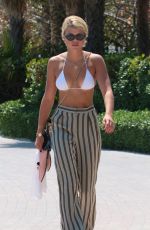 SOFIA RICHIE in Bikini Top at a Beach in Miami 09/21/2017