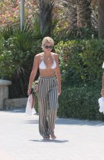 SOFIA RICHIE in Bikini Top at a Beach in Miami 09/21/2017