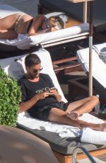 SOFIA RICHIE in Bikini Top at a Beach in Miami 09/23/2017