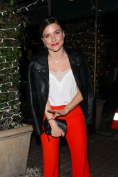 SOPHIA BUSH Out for Dinner in Los Angeles 09/22/2017