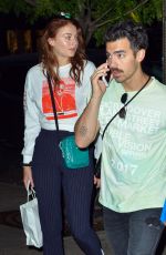 SOPHIE TURNER and Joe Jonas Out in New York 09/14/2017
