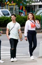 SOPHIE TURNER and Joe Jonas Out Shopping in New York 09/15/2017