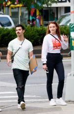 SOPHIE TURNER and Joe Jonas Out Shopping in New York 09/15/2017