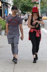 SOPHIE TURNER and Joe Jonas Out with Their Dog in New York 09/07/2017