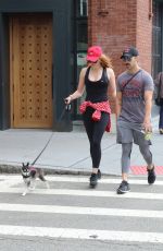 SOPHIE TURNER and Joe Jonas Out with Their Dog in New York 09/07/2017