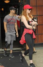 SOPHIE TURNER and Joe Jonas Out with Their Dog in New York 09/07/2017