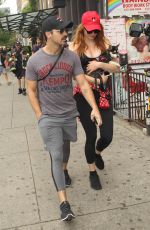 SOPHIE TURNER and Joe Jonas Out with Their Dog in New York 09/07/2017