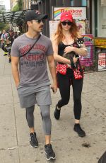 SOPHIE TURNER and Joe Jonas Out with Their Dog in New York 09/07/2017