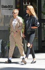 STELLA MAXWELL and KRISTEN STEWART Out for Lunch in Little Italy in New York 08/31/2017