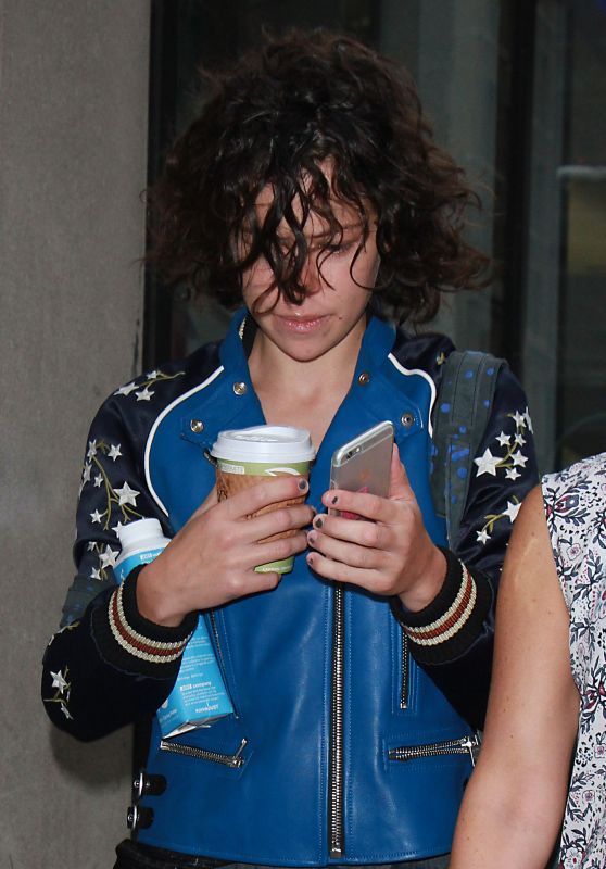 TATIANA MASLANY Arrives at Today Show in New York 09/21/2017