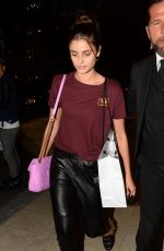 TAYLOR HILL Arrives at Her Hotel in Milan 09/20/2017
