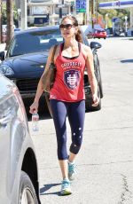 TERI HATCHER in Leggings Out in Los Angeles 09/29/2017