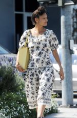 THANDIE NEWTON Leaves Gracias Madre in West Hollywood 08/31/2017
