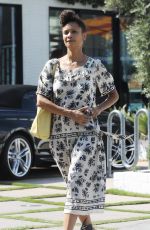 THANDIE NEWTON Leaves Gracias Madre in West Hollywood 08/31/2017