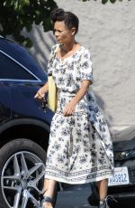 THANDIE NEWTON Leaves Gracias Madre in West Hollywood 08/31/2017