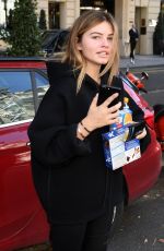 THYLANE BLONDEAU Out and About in Paris 09/29/2017