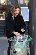 THYLANE BLONDEAU Out and About in Paris 09/29/2017