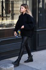 THYLANE BLONDEAU Out and About in Paris 09/29/2017