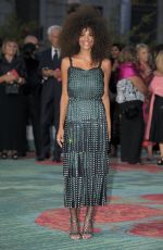 TINA KUNAKEY at Green Carpet Fashion Awards in Milan 09/24/2017