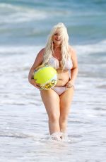 TRISHA PAYTAS in Bikini at a Beach in Los Angeles 09/29/2017