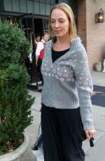 UMA THURMAN Leaves Bowery Hotel in New York 09/14/2017