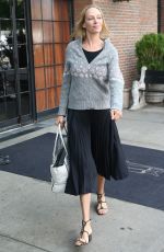 UMA THURMAN Leaves Bowery Hotel in New York 09/14/2017