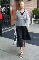 UMA THURMAN Leaves Bowery Hotel in New York 09/14/2017
