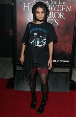 VANESSA HUDGENS at Halloween Horror Nights Opening Night in Hollywood 09/15/2017