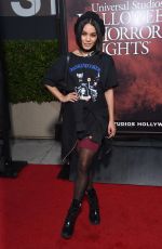 VANESSA HUDGENS at Halloween Horror Nights Opening Night in Hollywood 09/15/2017