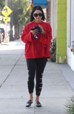 VANESSA HUDGENS Heading to a Gym in Studio City 09/07/2017
