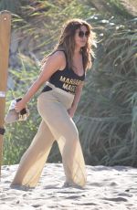 VICKY PATTISON Filming New TV Project on the Beach in Marbella 09/15/2017