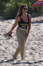 VICKY PATTISON Filming New TV Project on the Beach in Marbella 09/15/2017