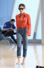VICTORIA BECKHAM Arrives at JFK Airport in New York 09/15/2017