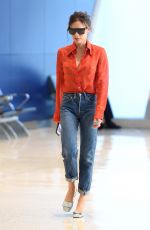 VICTORIA BECKHAM Arrives at JFK Airport in New York 09/15/2017