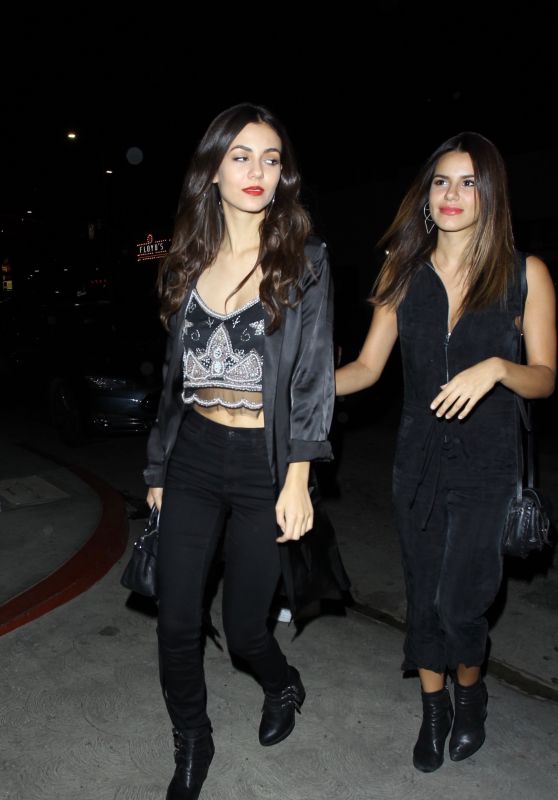 VICTORIA JUSTICE and MADISON REED Arrives at Christina Milian
