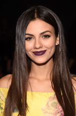 VICTORIA JUSTICE at Marchesa Fasion Show at New York Fashion Week 09/13/2017