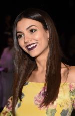 VICTORIA JUSTICE at Marchesa Fasion Show at New York Fashion Week 09/13/2017