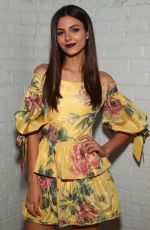 VICTORIA JUSTICE at Marchesa Fasion Show at New York Fashion Week 09/13/2017