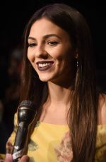 VICTORIA JUSTICE at Marchesa Fasion Show at New York Fashion Week 09/13/2017