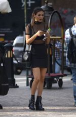 VICTORIA JUSTICE Out at Fashion Week in New York 09/12/2017