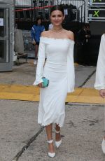 VICTORIA JUSTICE Out in New York at Fashion Week 09/11/2017