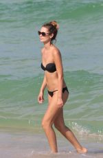 YANA DUBNIK in Bikini at a Beach in Miami 09/18/2017
