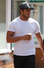 YAZMIN OUKHELLOU on the Set of Towie in Brentwood 09/02/2017